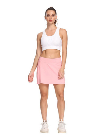 Дамска пола за голф с колан за регулиране на корема Дамска тенис пола Плисирана пола за голф с джобове Пола за тренировка Спортни поли
