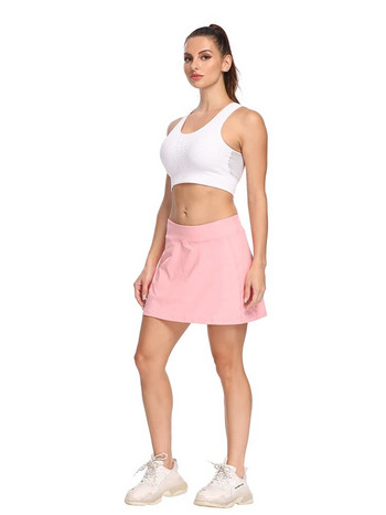Γυναικεία φούστα γκολφ με ζώνη ελέγχου κοιλιάς Γυναικεία φούστα τένις Πλισέ φούστες γκολφ με τσέπες Σκορτ γυμναστικής αθλητικές φούστες