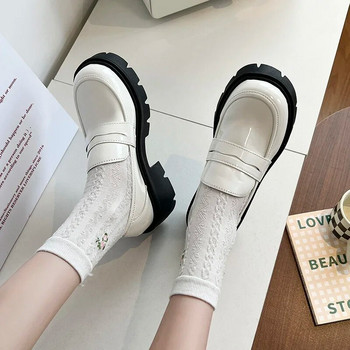 Дамски мокасини 2023 Пролет/Есен Британски стил Обувки с плъзгаща се платформа Мери Джейн Момичета Японска училищна униформа Обувки Лолита