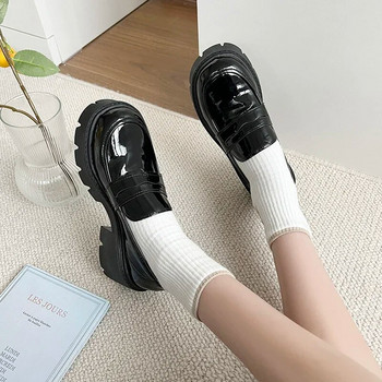 Γυναικεία Loafers 2023 Άνοιξη/Φθινόπωρο βρετανικού στυλ Slip-on πλατφόρμα Mary Jane Παπούτσια για κορίτσια ιαπωνική σχολή Jk Uniform Lolita παπούτσια
