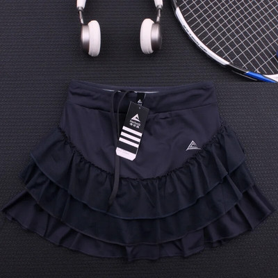 Quick Dry Sport Teniszszoknya Női Bolyhos Torta Fitness Jóga Futóruházat Lány Tollaslabda Tömör redőzött Edzés Skort