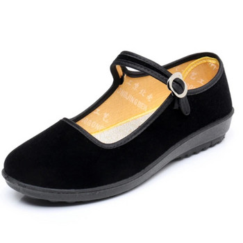 Ανοιξιάτικες γυναικείες μπαλαρίνες με μαύρα φλατ Mary Janes Casual Γυναικεία Flat Platform Παπούτσια Άνετα Γυναικεία παπούτσια Slip On Shoes Woman