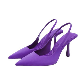 2023 Нови есенни дамски обувки Модни дамски помпи Високи токчета с остър връх Плитки дамски сандали Обувки за жени Zapatos Mujer