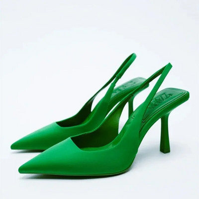 2023 Нови есенни дамски обувки Модни дамски помпи Високи токчета с остър връх Плитки дамски сандали Обувки за жени Zapatos Mujer