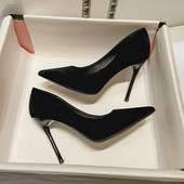 Γυναικεία παπούτσια 2023 New Women Pumps Suede ψηλοτάκουνα παπούτσια Μόδα παπούτσια γραφείου Stiletto παπούτσια Γυναικεία άνεση Γυναικεία τακούνια
