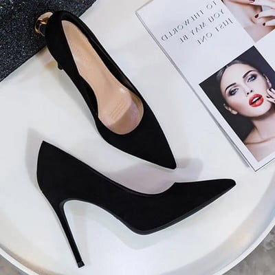 Γυναικεία παπούτσια 2023 New Women Pumps Suede ψηλοτάκουνα παπούτσια Μόδα παπούτσια γραφείου Stiletto παπούτσια Γυναικεία άνεση Γυναικεία τακούνια