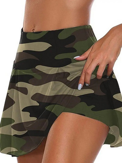 Sportlik pehme naiste seelik suvine kamuflaaž kõrge vöökohaga miniseelik Spordirõivaste vooder Slim 2022 New Street Hot naiste lühikesed seelikud
