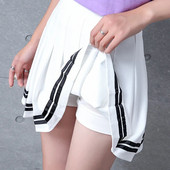 Lányok Tenisz Mujer Szoknyák Divatos Mini Rakott Tánc Rózsaszín Baseball Rövidnadrág Egyenruha Csíkos, Magas derekú Sport Skort Cheerleader