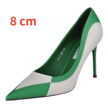 Помпи 2022 Пролет Нова мода Дамски високи токчета Стилети 6,5 см и 8,5 см Секси остри пръсти Дамска мода Парти дамски обувки