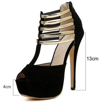 Σέξι ψηλοτάκουνα γυναικεία παπούτσια Πλατφόρμα Peep Toe Νυφικά Γυναικεία παπούτσια Pumps Μαύρα κόκκινα παπούτσια Γυναικεία ψηλοτάκουνα παπούτσια 34-43tacones mujer