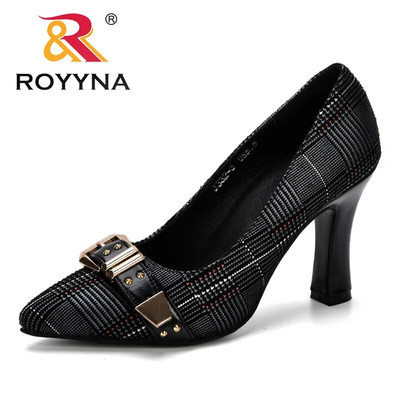 ROYYNA Women Pumps Άνοιξη & Φθινόπωρο Plus Size 34-43 Μόδα Κομψά Μυτερά Γραφεία Γυναικεία ψηλοτάκουνα γυναικεία μοντέρνα παπούτσια