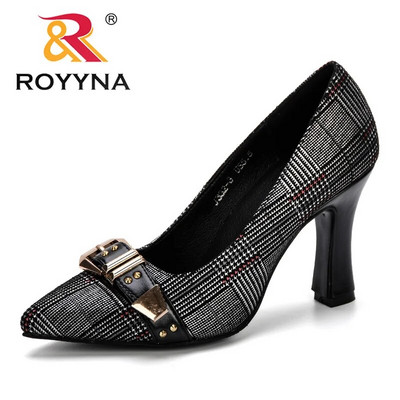 ROYYNA Women Pumps Άνοιξη & Φθινόπωρο Plus Size 34-43 Μόδα Κομψά Μυτερά Γραφεία Γυναικεία ψηλοτάκουνα γυναικεία μοντέρνα παπούτσια