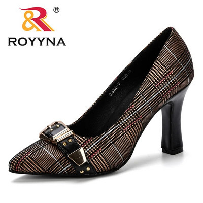ROYYNA Women Pumps Άνοιξη & Φθινόπωρο Plus Size 34-43 Μόδα Κομψά Μυτερά Γραφεία Γυναικεία ψηλοτάκουνα γυναικεία μοντέρνα παπούτσια