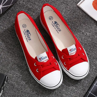 Γυναικεία παπούτσια μπαλέτα Loafers Casual αναπνεύσιμα γυναικεία φλατ slip on μόδα 2023 Καμβάς φλατ Γυναικεία παπούτσια με χαμηλό ρηχό στόμα