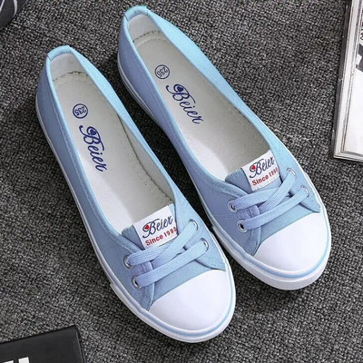 Γυναικεία παπούτσια μπαλέτα Loafers Casual αναπνεύσιμα γυναικεία φλατ slip on μόδα 2023 Καμβάς φλατ Γυναικεία παπούτσια με χαμηλό ρηχό στόμα