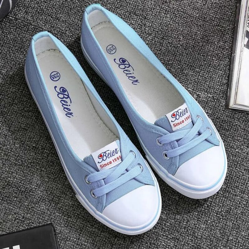 Дамски обувки Балетни равни обувки Мокасини Ежедневни дишащи дамски равни обувки Модни 2023 платнени равни обувки Дамски обувки с ниска плитка уста