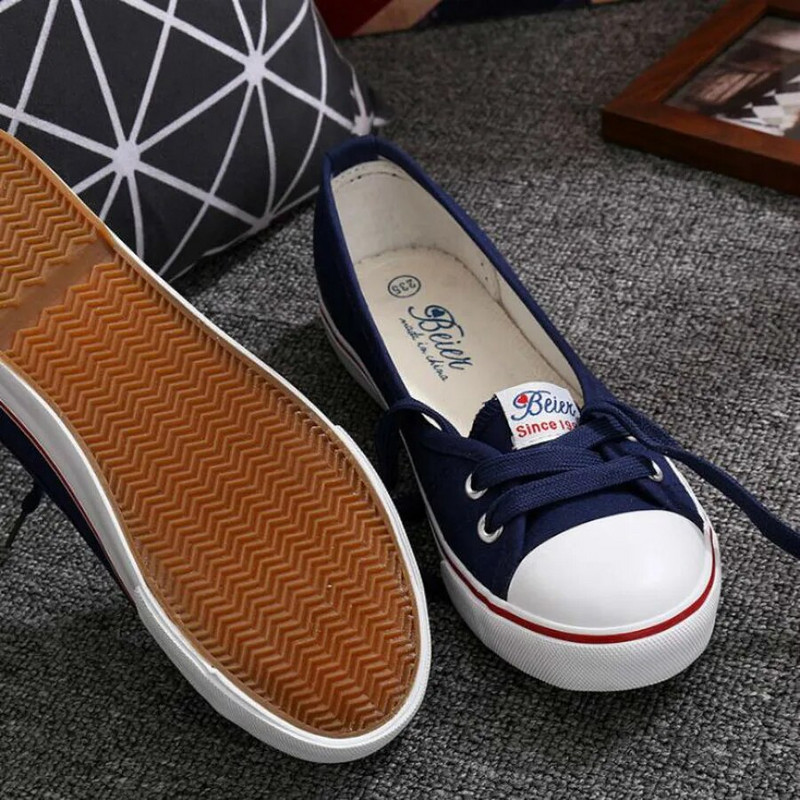 Дамски обувки Балетни равни обувки Мокасини Ежедневни дишащи дамски равни обувки Модни 2023 платнени равни обувки Дамски обувки с ниска плитка уста