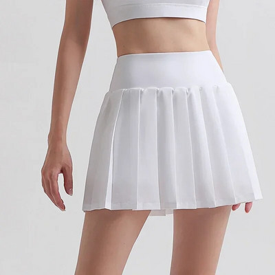 Γυναίκες The Waist Pocket Tennis Skort Παντελόνι Γκολφ Μπάντμιντον Ψηλό Κοντό Μίνι Under Summer Sports Yoga Πλισέ