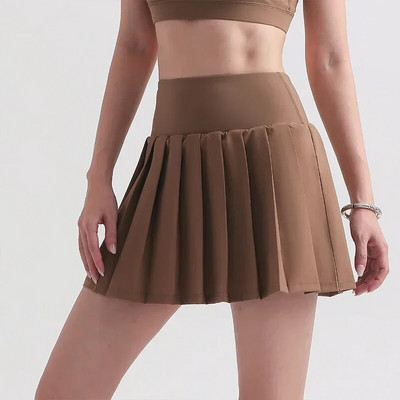 Γυναίκες The Waist Pocket Tennis Skort Παντελόνι Γκολφ Μπάντμιντον Ψηλό Κοντό Μίνι Under Summer Sports Yoga Πλισέ