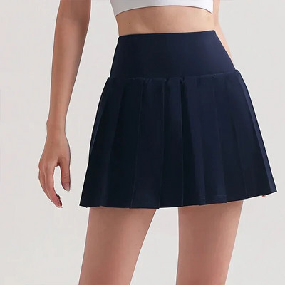 Γυναίκες The Waist Pocket Tennis Skort Παντελόνι Γκολφ Μπάντμιντον Ψηλό Κοντό Μίνι Under Summer Sports Yoga Πλισέ