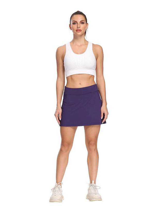 Sieviešu sporta mini skorts snieguma treniņiem Teniss Golfs Skriešanas Golfa svārki Pieticīgi Sportiski Ikdienas Sieviešu Skorts Kabata