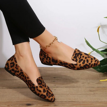 BCEBYL Loafers Flats Leopard με μυτερά παπούτσια Casual γυναικεία παπούτσια Νέα άνετα για περπάτημα Mujer Zapatos: Ανθεκτικά στη φθορά