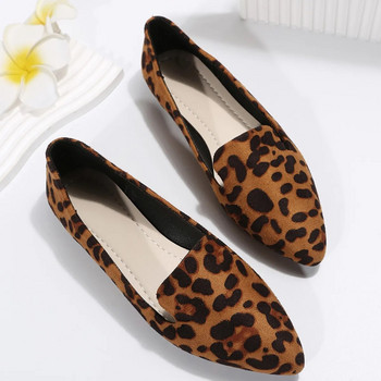 BCEBYL Loafers Flats Leopard με μυτερά παπούτσια Casual γυναικεία παπούτσια Νέα άνετα για περπάτημα Mujer Zapatos: Ανθεκτικά στη φθορά