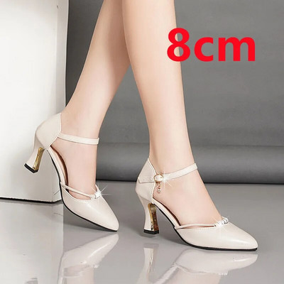 Cresfimix Zapato Tacon Γυναικεία Χαριτωμένα ψηλοτάκουνα παπούτσια με λουράκι με πόρπη για γυναικεία πάρτι Ροζ χρυσές αντλίες γάμου H5955