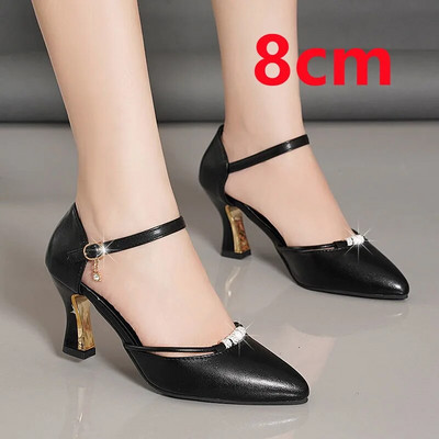 Cresfimix Zapato Tacon Γυναικεία Χαριτωμένα ψηλοτάκουνα παπούτσια με λουράκι με πόρπη για γυναικεία πάρτι Ροζ χρυσές αντλίες γάμου H5955