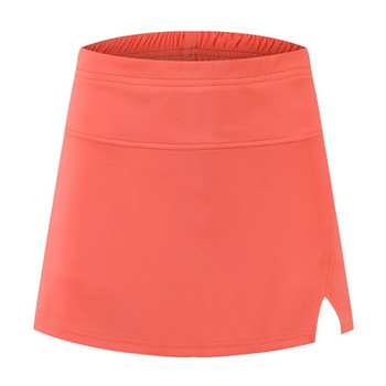 F061 Популярна спортна тенис пола в обикновен стил с еластичен колан и отдушник 4 цвята Полиестерна дамска пола за бягане за голф