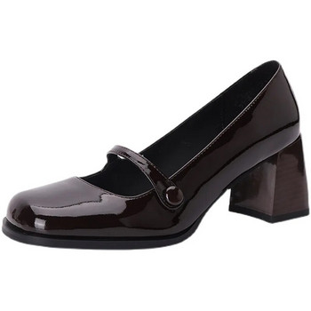 Дамски обувки 2022 Нова мода Ретро Квадратни пръсти Издълбани Ежедневни обувки Mary Jane Дамски водоустойчиви обувки на платформа Zapatillas Mujer