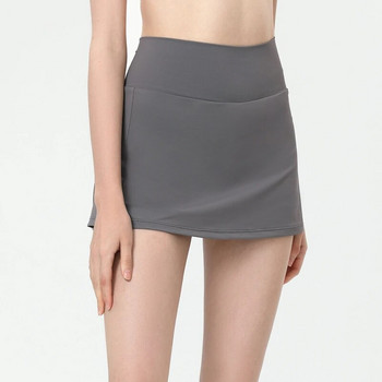 Καλοκαιρινή πλισέ γυναικεία αθλητική φούστα τένις Ψηλόμεση αναπνεύσιμη κοντή φούστα γιόγκα για τρέξιμο Quick Dry Fitness φούστα