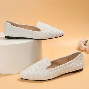 BCEBYL Пролет Есен Дамски модни плоски обувки Нехлъзгащи се гумени подметки Кецове: Устойчиви на износване