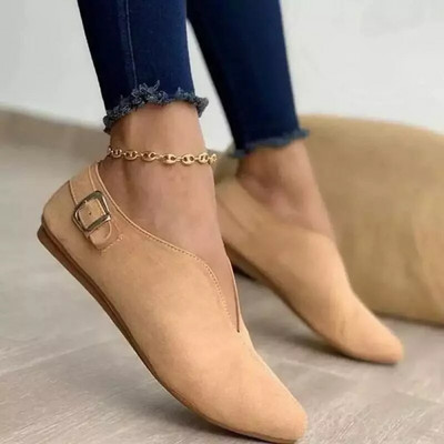 Γυναικείες μπαλαρίνες για υπαίθριο χώρο Casual Pointe Κομψές, ροζ ξυπόλητες γόβες Zapatos De Mujer