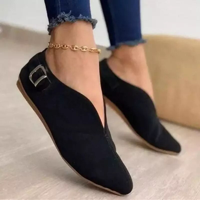 Sieviešu baleta dzīvokļi brīvā dabā, ikdienišķs Pointe Wear Eleganti ikdienas rozā papēži basām kājām Zapatos De Mujer