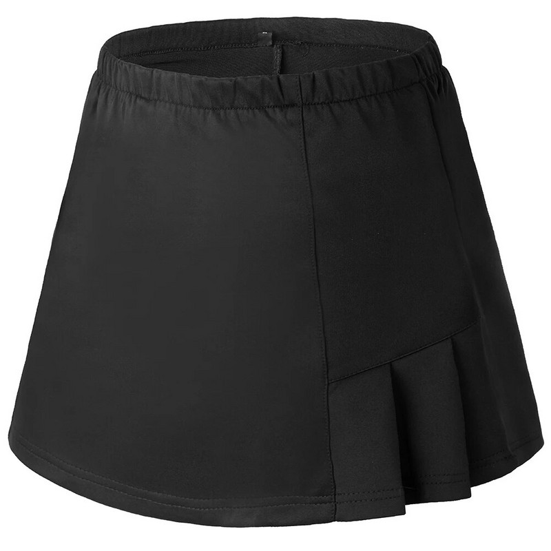 Divi vienā sieviešu tenisa svārki ātri nožūst, elpojoši trenažieru zāles fitnesa skriešanas jogas skriešanas šorti āra golfa badmintona svārki