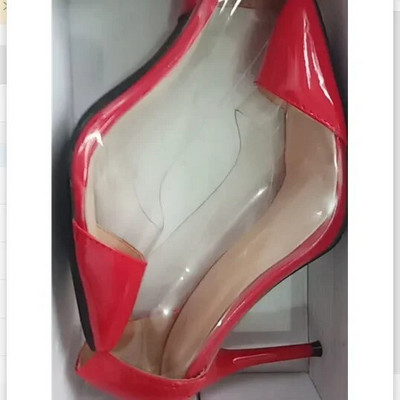 2021 New Women Pumps PVC Διαφανή ψηλοτάκουνα παπούτσια Leopard Grain Party Παπούτσια Lady Thin Heels Μέγεθος 40