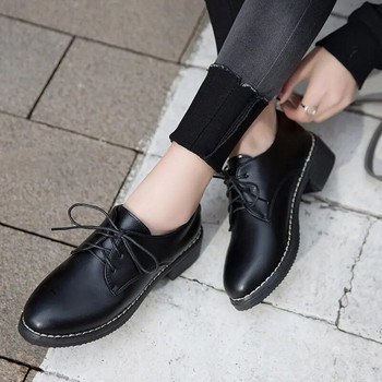 Γυναικεία φλατ Νέα βρετανικά παπούτσια Oxford Γυναικεία παπούτσια με κορδόνια ίσια παπούτσια Γυναικεία Creepers Γυναικεία παπούτσια