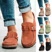 Παπούτσια Γυναικεία Ρετρό Παπούτσια Slip on Mules Γυναικεία άνετα Flats Γυναικεία Νέο Plus μέγεθος 43 Casual ανδρικά καλοκαιρινά φλατ τσόκαρα Zapatos Mujer