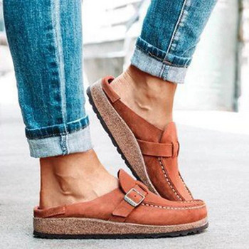 Παπούτσια Γυναικεία Ρετρό Παπούτσια Slip on Mules Γυναικεία άνετα Flats Γυναικεία Νέο Plus μέγεθος 43 Casual ανδρικά καλοκαιρινά φλατ τσόκαρα Zapatos Mujer