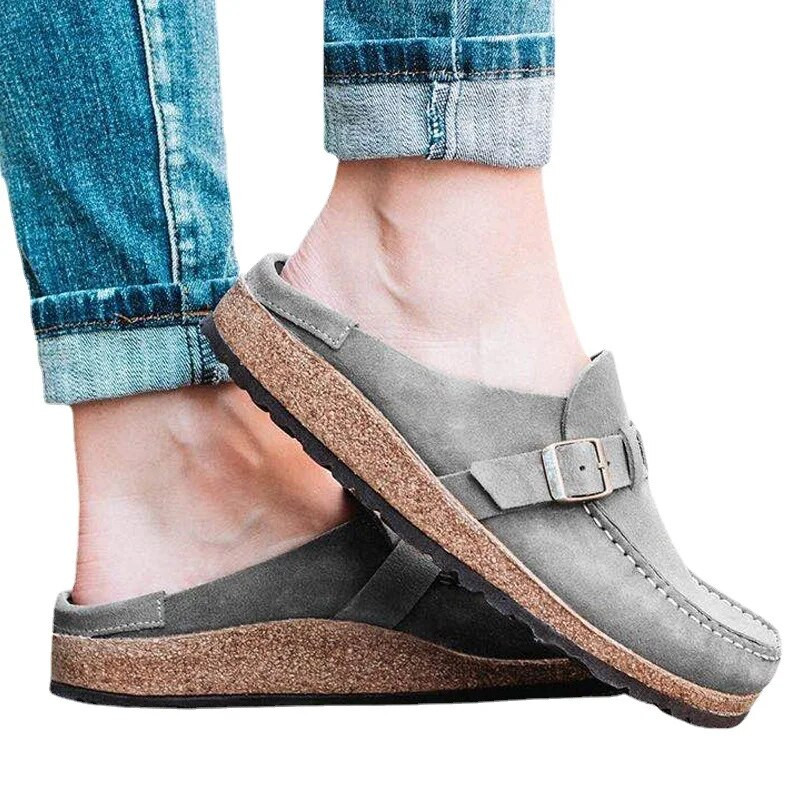 Kurpes Sieviešu Retro Apavi Slip on Mules Sieviešu komforta dzīvoklis Sievietēm Jauns Lielais izmērs 43 Ikdienišķs Vīriešu Vasaras Plakanas koka tupeles Zapatos Mujer
