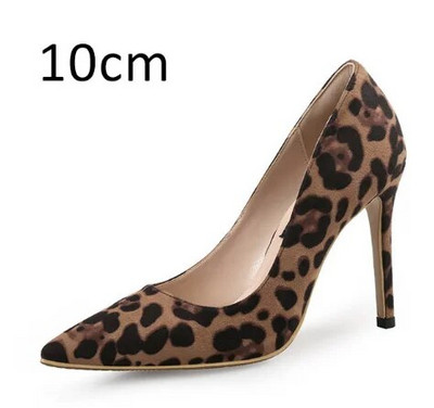 Φθινοπωρινό Sexy Leopard Print Γυναικεία Παπούτσια Ψηλοτάκουνα 6-10cm Κομψά ψηλοτάκουνα γραφείου Γυναικεία σανδάλια μυτερά Luxury single παπούτσια