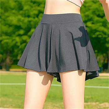 Γυναικεία αθλητική φούστα γυμναστικής Φούστα τένις για τρέξιμο με ψηλή μέση Φούστα γυμναστικής Yoga Quick Dry