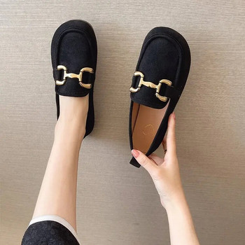 Дамски плоски обувки 2023 Ежедневна мода с приплъзване Балерина Дамски плоски обувки Лачени мокасини Дамски пролетни есенни дамски обувки Нови