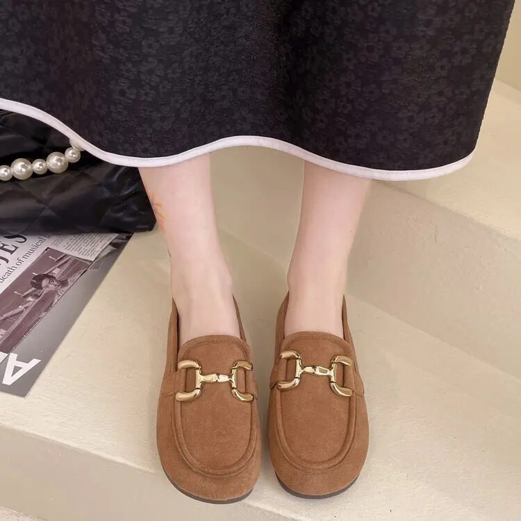 Sieviešu plakanie apavi 2023. gads. Ikdienišķa mode Pievelkamās balerīnas Sieviešu plakanās lakādas kurpes Sieviešu pavasara rudens dāmu apavi Jaunums