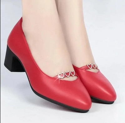 Cresfimix Zapatos De Mujer Γυναικεία Χαριτωμένα Γλυκά Μαύρα Pu Δερμάτινα Στρογγυλά Δάχτυλα Γραφείου Τετράγωνο Τακούνι Παπούτσια Γυναικεία Μόδα Άνετα Παπούτσια A300ab
