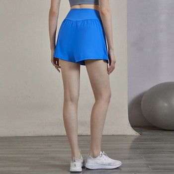Дамски поли за голф и тенис Спортна плисирана пола с висока талия Модни шорти за фитнес Бадминтон Къси атлетични тренировъчни шорти