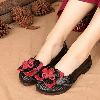 Xiuteng Меко дъно Удобни ръчно изработени дамски плоски обувки от  Ежедневни работни гъвкави обувки за лодка Дамски плоски обувки