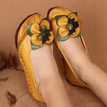 Xiuteng Меко дъно Удобни ръчно изработени дамски плоски обувки от  Ежедневни работни гъвкави обувки за лодка Дамски плоски обувки