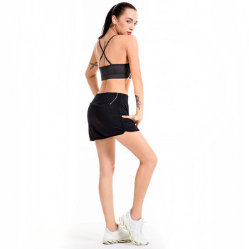 Γυναικεία αθλητική φούστα ελαφριά αθλητική φούστα με τσέπες για τρέξιμο τένις